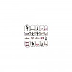 Planche de Stickers Nail Art - Thme : Love Paris