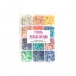 DIY - Bote de 1750 Perles Heishi 6mm - 12 Couleurs Pastels