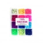 DIY - Bote de 1750 Perles Heishi 6mm - 12 Couleurs Fluorescentes