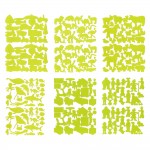 Loisirs Cratifs Enfants - 6 Planches Gommettes Basiques - Multiformes Vert Lime