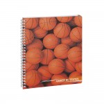 Cahier de textes Spirales - 17x22cm - Ballons de Basketball - Fabriqué en France