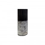 Vernis  ongles - 117 Transparent Paillet Argent  - Fabrication Europenne