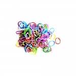 150 Minis Elastiques Pour Cheveux Multicolore