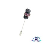 Bijou Accessoire Multifonction Fibule Broche  Verre Fil Murano - Multicouleurs