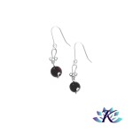 Boucles d'oreilles Crochets Argent 925 Perles Pierres Gemmes : il de Faucon