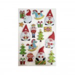 Stickers Dcorations Adhsives En Relief - Pre Nol Sapins Jouets Ange