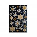 Stickers Dcorations Adhsives En Relief - Nol Flocons De Neige Etoiles