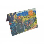 Calendrier de Poche Pliable 2024 - 15 x 10.5 cm - Paysage de Campagne