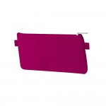 Trousse Fourre Tout Plate - 21.5 x 11 cmm - Polyester - Fuchsia