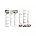 Calendrier Mural  2023 - 27 x 21 cm - Animaux