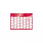Calendrier 2024 - 14 Mois - 18 x 13.5 cm - Couleur Rouge
