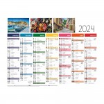 Calendrier Mural 2024 13 Mois - 27 x 21 cm - Paysages de France