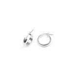 Boucles d'oreilles Argent 925 Croles 20mm Largeur 5mm