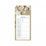 Calendrier Bloc Mensuel Mural 2024 - 16x33cm - Thme : La Mer La Plage