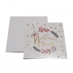 Carte De Voeux - 3 Cartes Meilleurs Voeux Houx Dcor Brillant