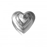 Loisirs Créatifs DIY - Emporte-pièce Coeur x 3 - Pâte polymère, de métal