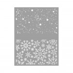 Silkscreen Ecran de Srigraphie - Flocons de Neige Etoiles Noel