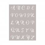 Silkscreen Ecran de Sérigraphie - Lettres de L'Alphabet