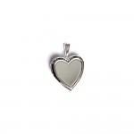 KBC - Loisirs Cratifs - Support Pendentif Coeur 22mm Porte Photos