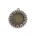 KBC - Loisirs Cratifs - Support Pendentif Bronze 38x42mm