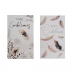 Carte De Voeux -  Sinc�res Condol�ances - Plumes Visuel Al�atoire*