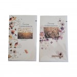 Carte De Voeux -  Sinc�res Condol�ances - Fleurs Visuel Al�atoire*
