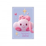 Carte De Voeux - Naissance - Bienvenue � B�b� - Fille