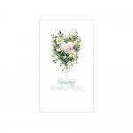 Carte De Voeux - Condol�ances - Sinc�res Condol�ances - Couronne Fleurs Coeur