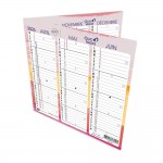 Calendrier 2026 Dpliant - 26 x 13cm - Multicouleurs Fantaisie - Cartonn