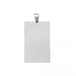 Pendentif Homme Acier Inoxydable Plaque 41x26mm