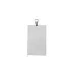 Pendentif Homme Acier Inoxydable Plaque 30x20mm