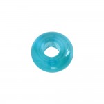 Loisirs cratifs - 4 Perles en Verre Rondelle 16x8mm Trou 6mm - Aquamarine