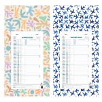 Calendrier Bloc Mensuel Mural 2026 - 16x33cm - Dcor alatoire*