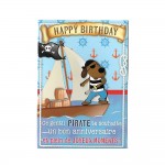 Carte De Voeux Enfant - Anniversaire - Gentil Pirate