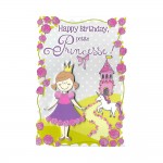 Carte De Voeux Enfant - Anniversaire - Petite Princesse