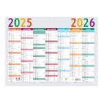 Calendrier Mural SEPT 2025 / SEPT 2026 - 22 x 29.5 cm