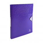 Classeur Semi-Rigide - 2 anneaux 15m + 3 Rabats - Pour Format A4 - Violet
