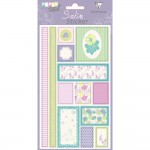 Clairefontaine - Planche de 13 stickers satin - Jardin d't