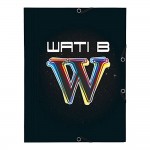 Exacompta : Wati B : Chemise  lastiques 3 rabats Polypro A4 - W multicouleurs