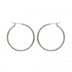 KBC - Boucles d'oreilles Argent 925 Rhodi Croles 30mm