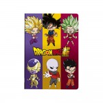 Cahier Piqu A5 - 96 pages Lign - Dragon Ball S - Multicolore