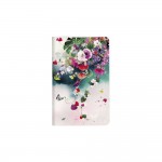 Chacha - Carnet 7,5 x 12 cm - 48 pages Blanches - Tropical Oiseau Violet