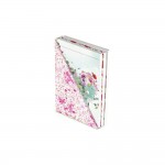 Chacha - Lot 3 blocs Notes 40 feuillets Unis Etui - 8.5x12 cm - Tropical Fleurs