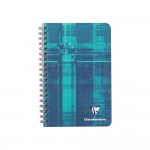 Clairefontaine : Rpertoire Libre  spirales 11x17 cm Petits carreaux Turquoise