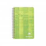 Clairefontaine : Rpertoire Libre  spirales 11x17 cm Petits carreaux - Vert