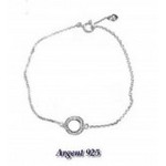 Bracelet argent 925 cercle zirconium