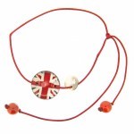 Titli - mini bracelet nacre teens- union jack - bijou artisanal