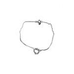 Bracelet Argent 925 Coeur Zirconium