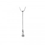 Collier Argent 925 Fleur Pendante 9mm