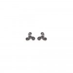 KBC - Boucles d'Oreilles Clous Argent 925 Triskel 5mm